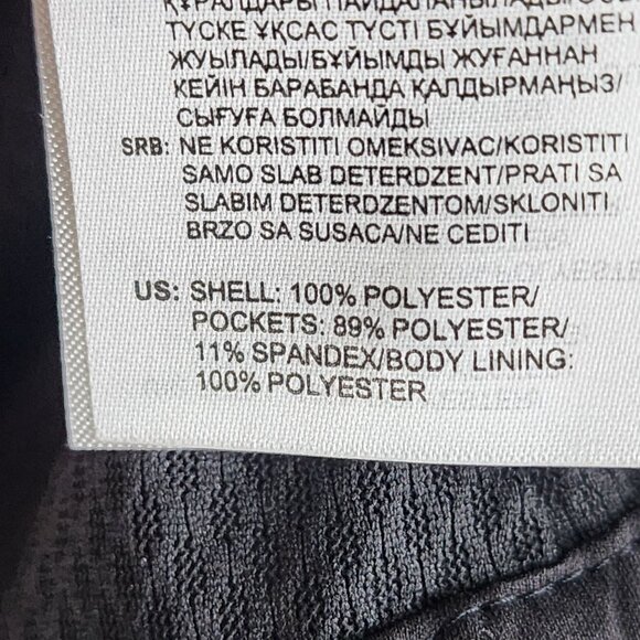 Womens Black Adidas ClimaProof Golf Jacket Windbreaker Full Zip Mock Neck Size L - Picture 8 of 12